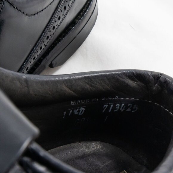 Vintage Dexter Medina Golf Shoes Black Brogue Cap Toe Kiltie Derby 11.5D - Picture 8 of 8